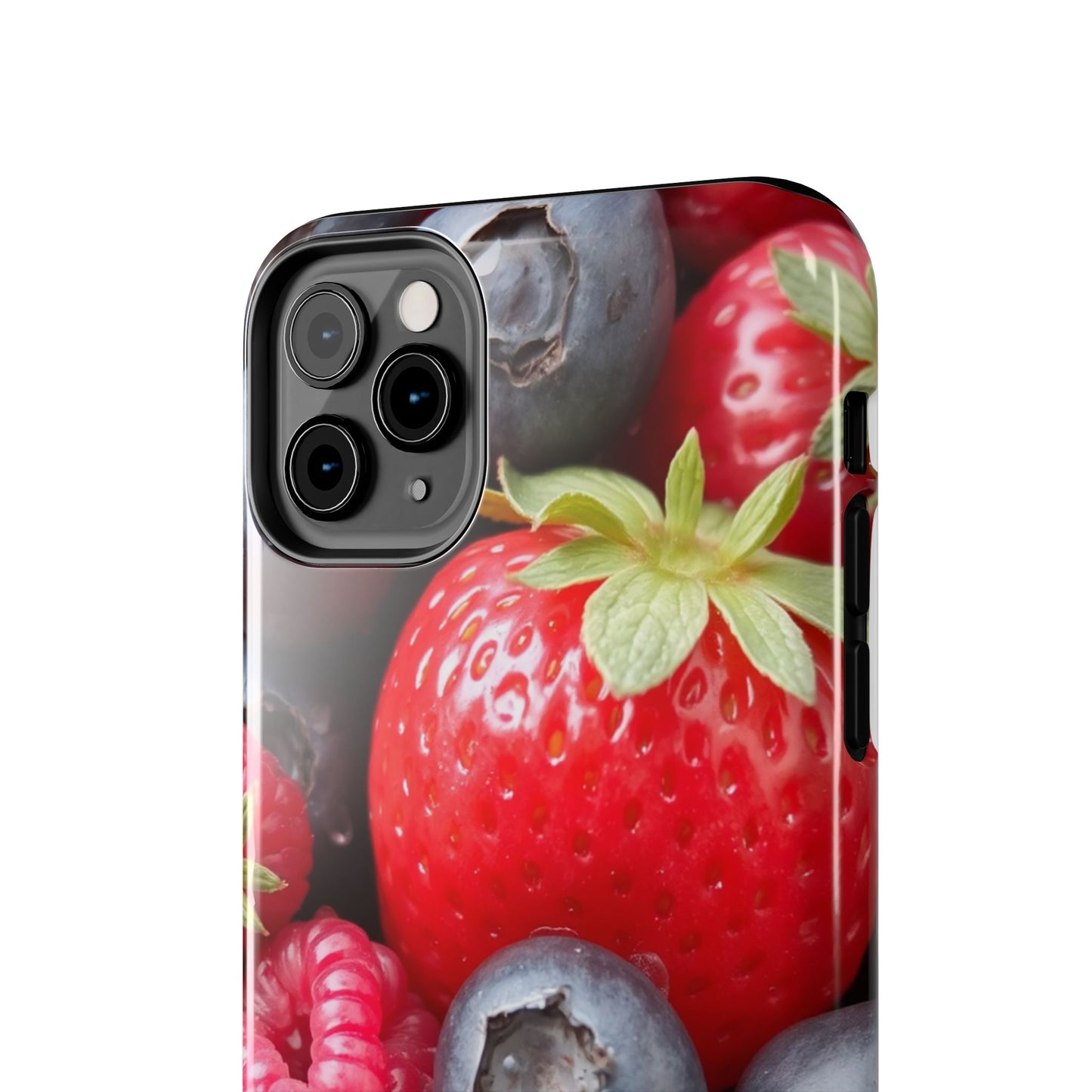 Fruit-Themed Tough Phone Case - Berry Burst Design