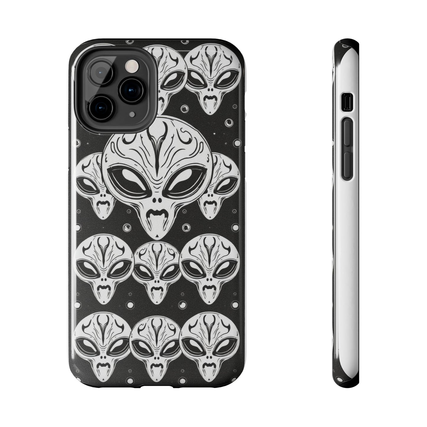 Alien Pattern Tough Phone Case - Durable Protection with Out-of-This-World Design
