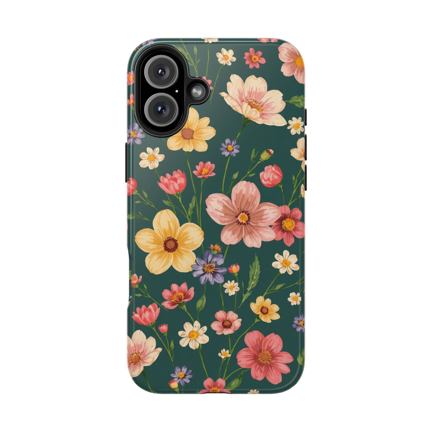 Vintage Spring Flowers Tough Phone Case - Durable Protection for iPhone