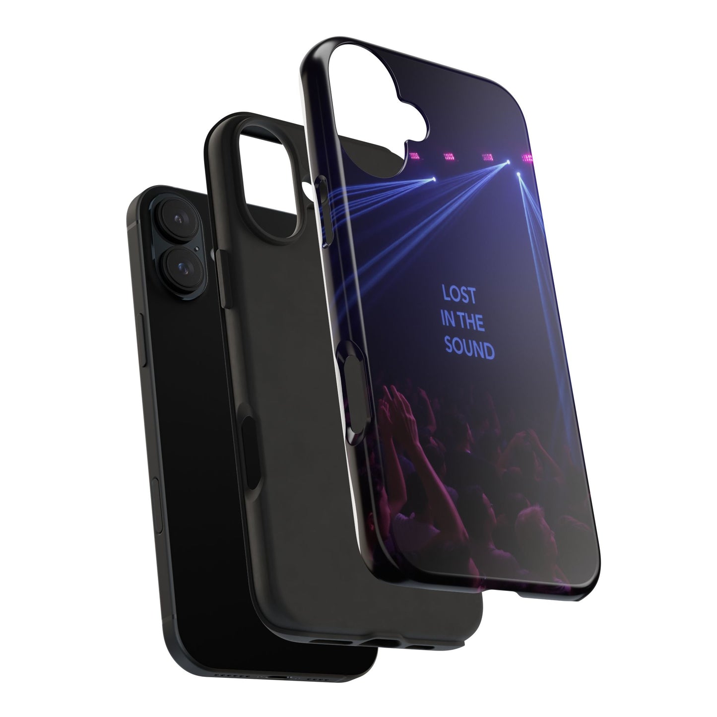 Vibrant Tough Phone Case - 'Lost in the Sound' Design for Music Lovers