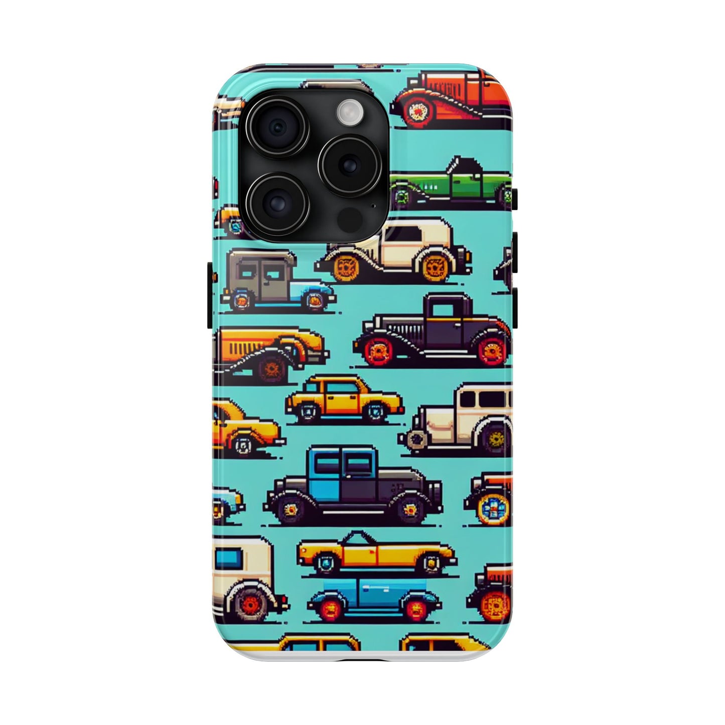 Retro Car Pixel Art Tough Phone Case - Durable & Stylish Protection - for iPhone