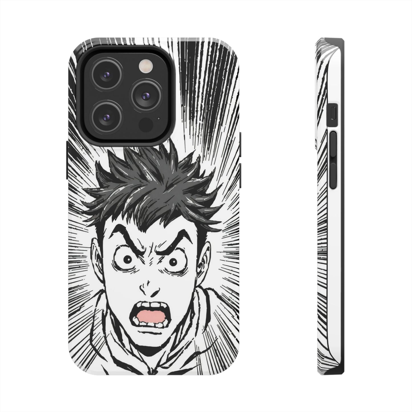 Intense Graphic Phone Case - Tough Design for Anime Fans