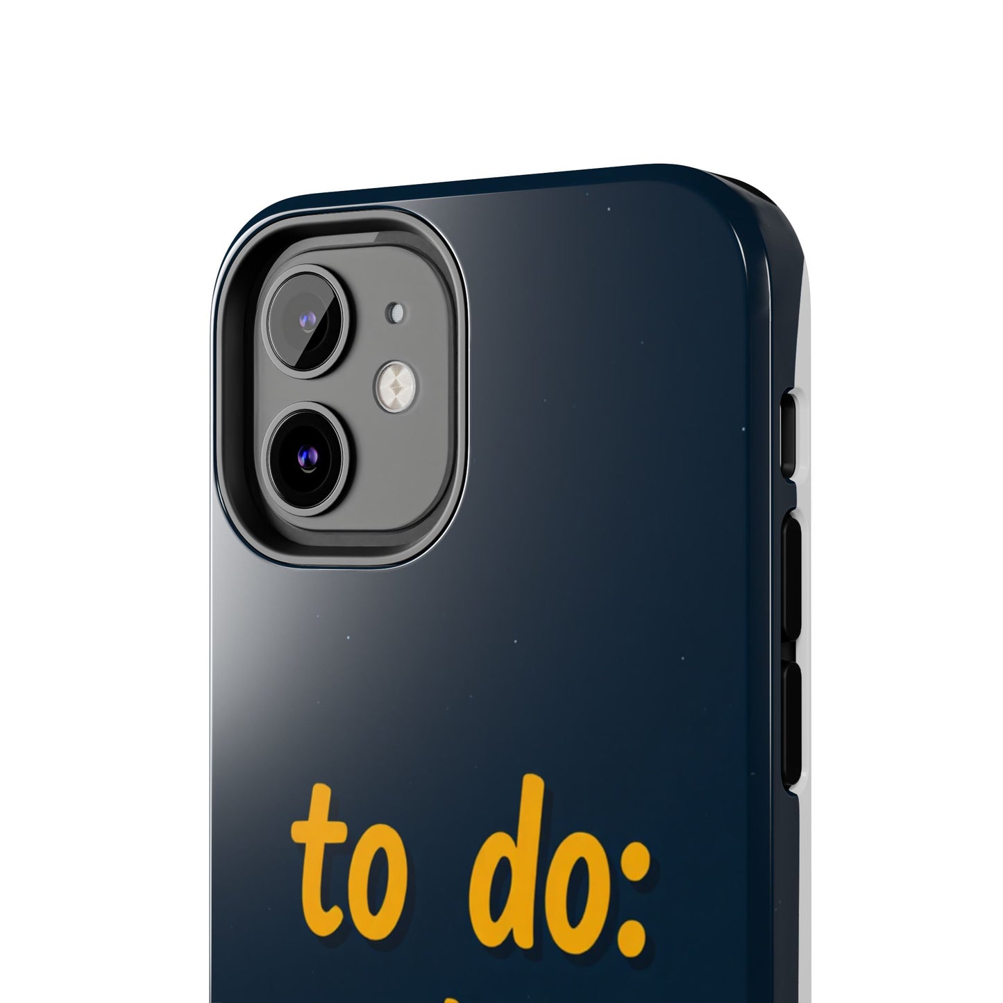 Funny Tough Phone Case - To Do: Nothing | Unique Gift for College Students, Lazy Days, Relaxation Motivation, Minimalist Phone Cover