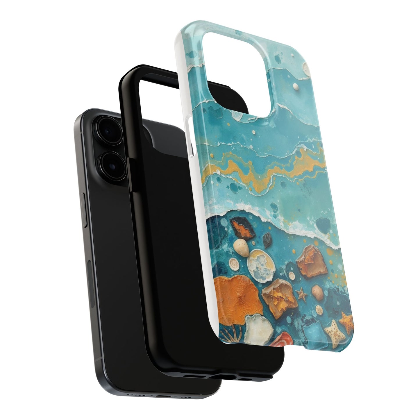 Ocean-Inspired Tough Phone Cases - Coastal Beach Vibe, Easy Accessory for Beach Lovers
