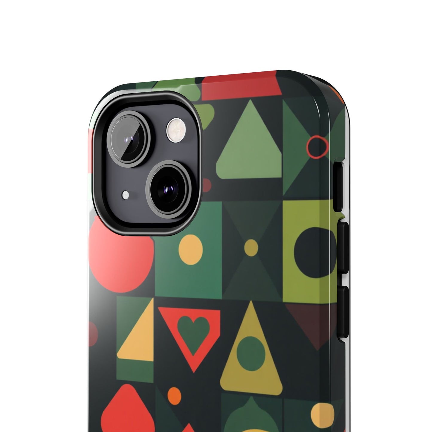 Vibrant Geometric Tough Phone Cases – Stylish Protection for Trendsetters - for iPhone
