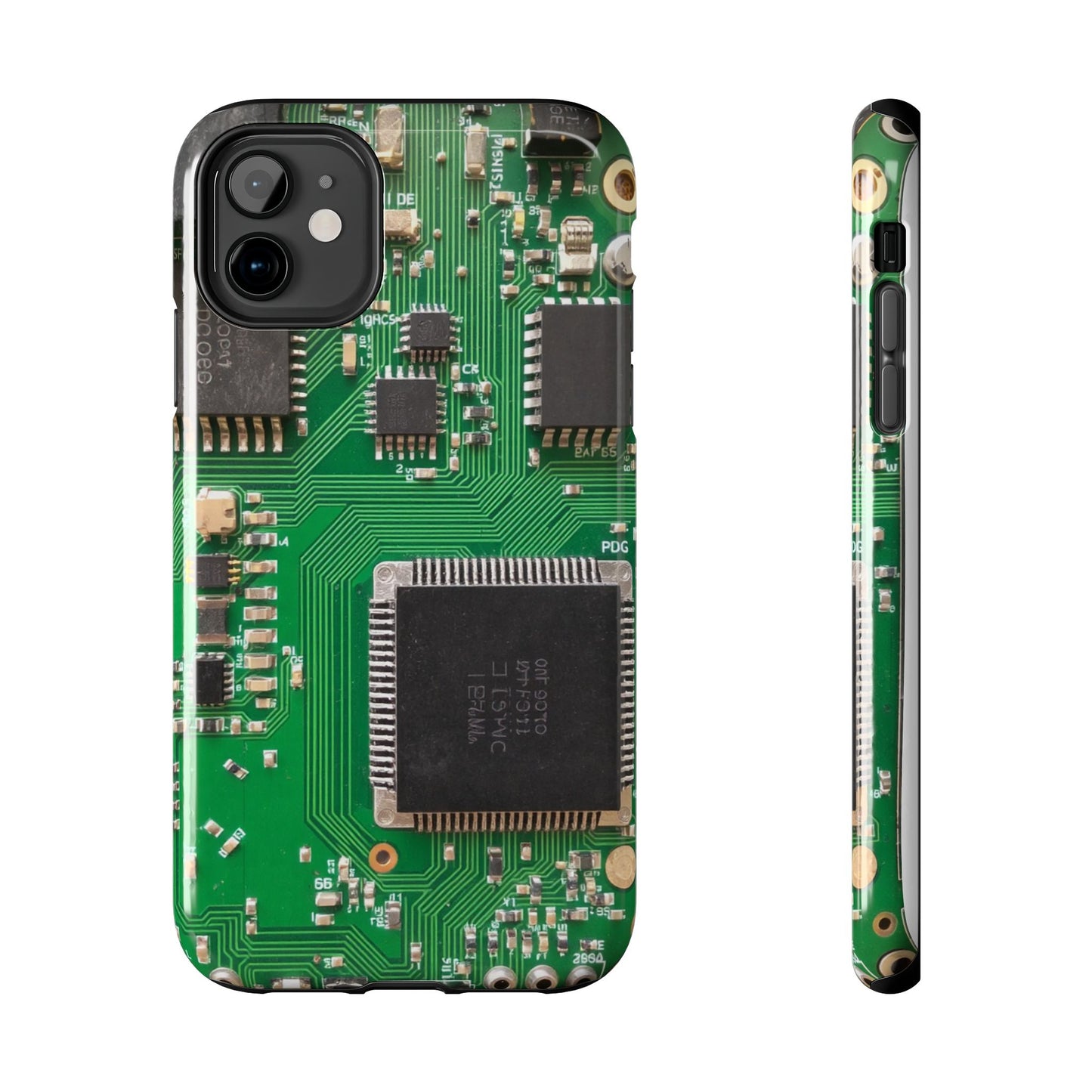 Circuit Board Tough Phone Case - Durable Tech Design