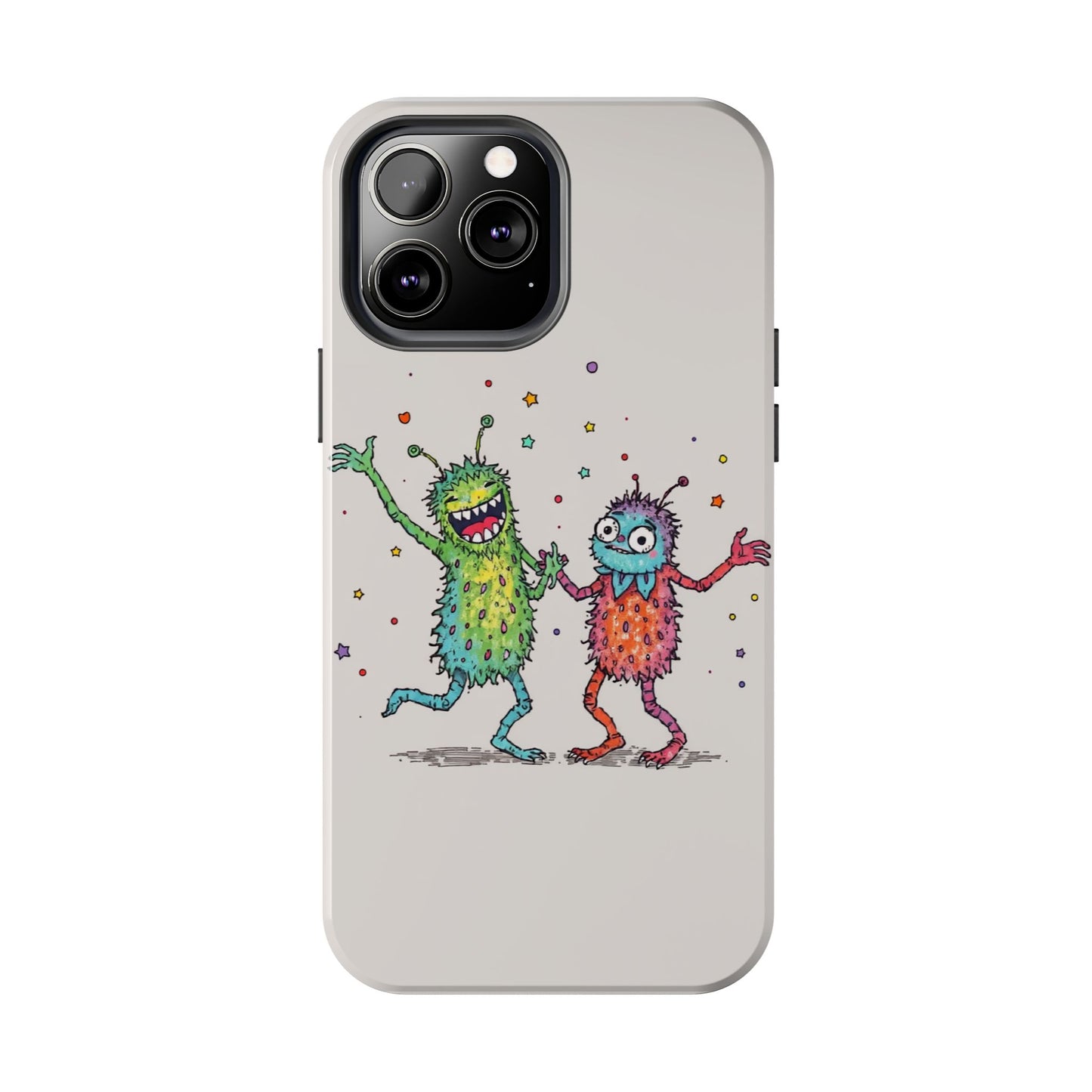 Colorful Monster Tough Phone Case - Fun and Playful Design