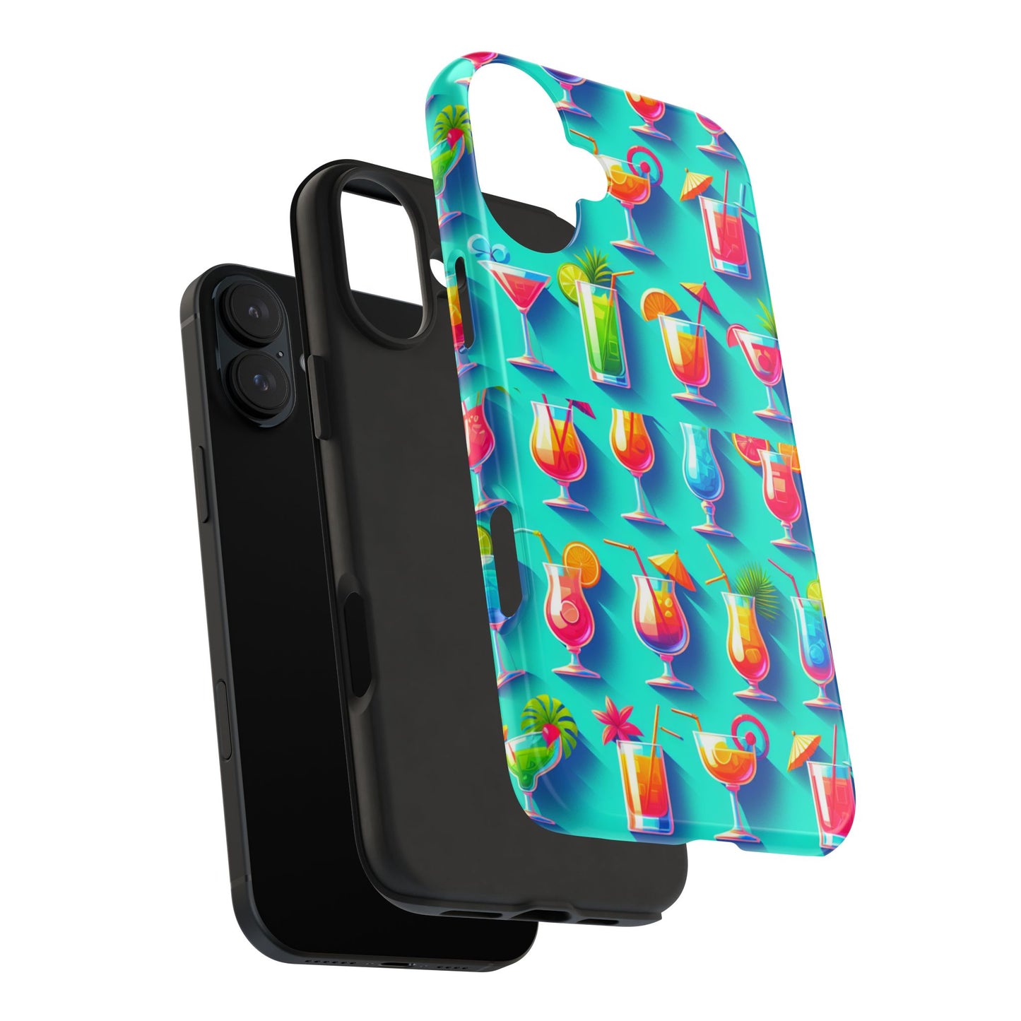 Cocktail Party Phone Case - Fun & Colorful Design for Summer Vibes - for iPhone