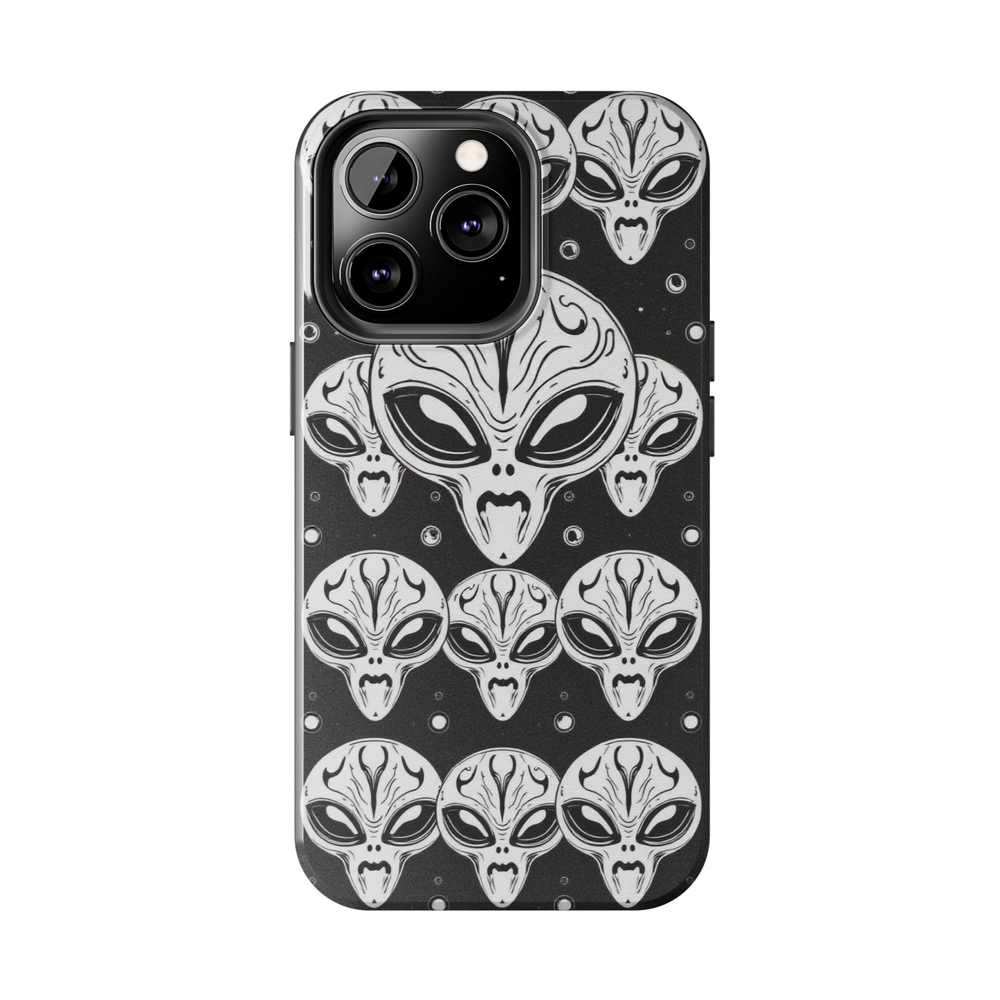 Alien Pattern Tough Phone Case - Durable Protection with Out-of-This-World Design