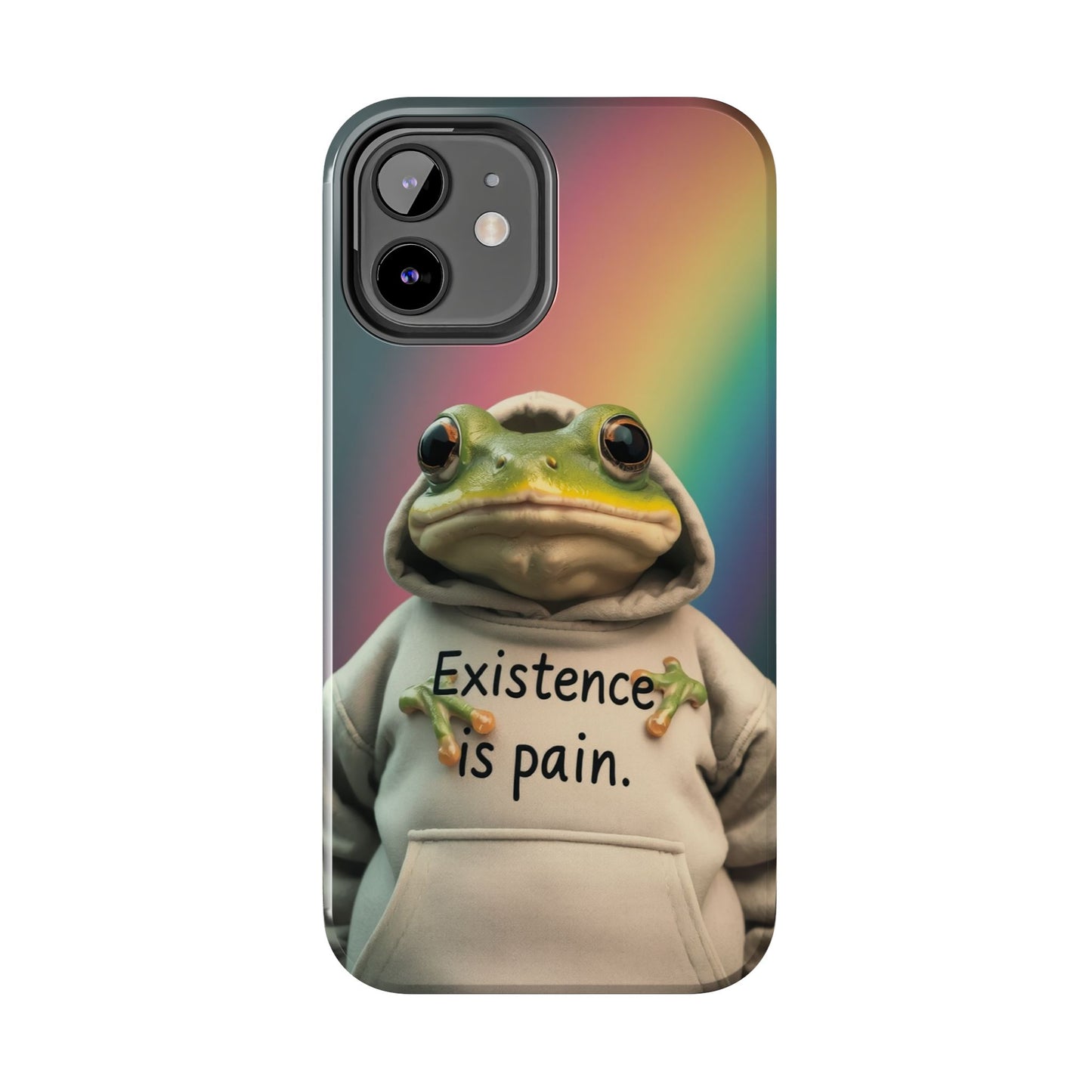 Existence is Pain Frog Phone Case - Tough & Stylish