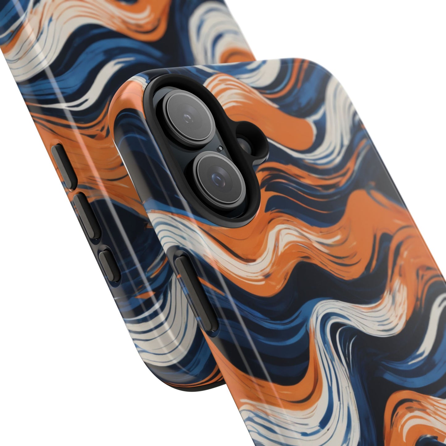 Wave Pattern Tough Phone Case - Stylish and Durable for Modern Lifestyle - for iPhone