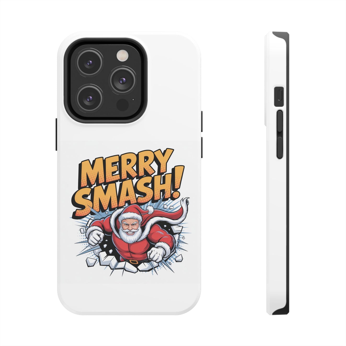 Santa Merry Smash Phone Case