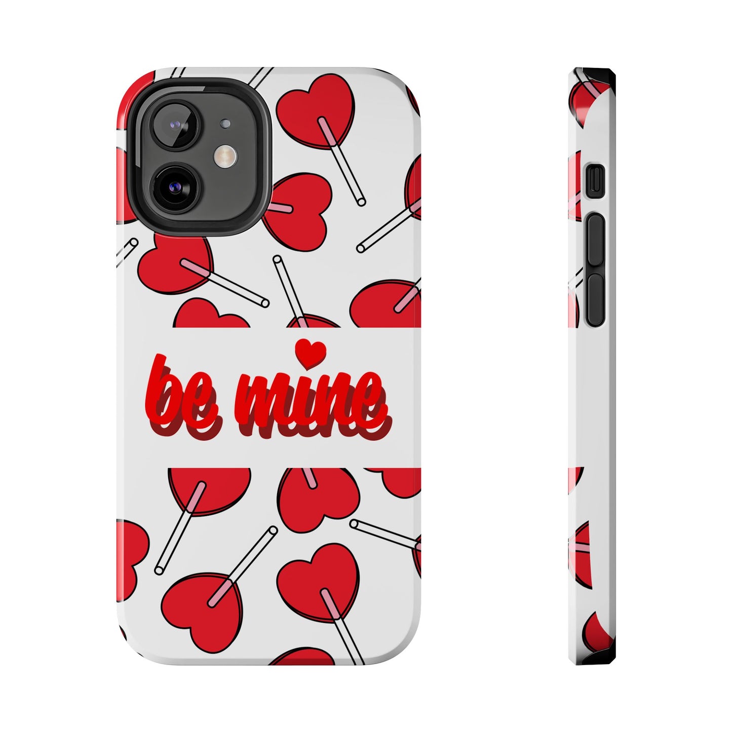 Be Mine Heart Pattern Tough Phone Case - Love Gift - for iPhone
