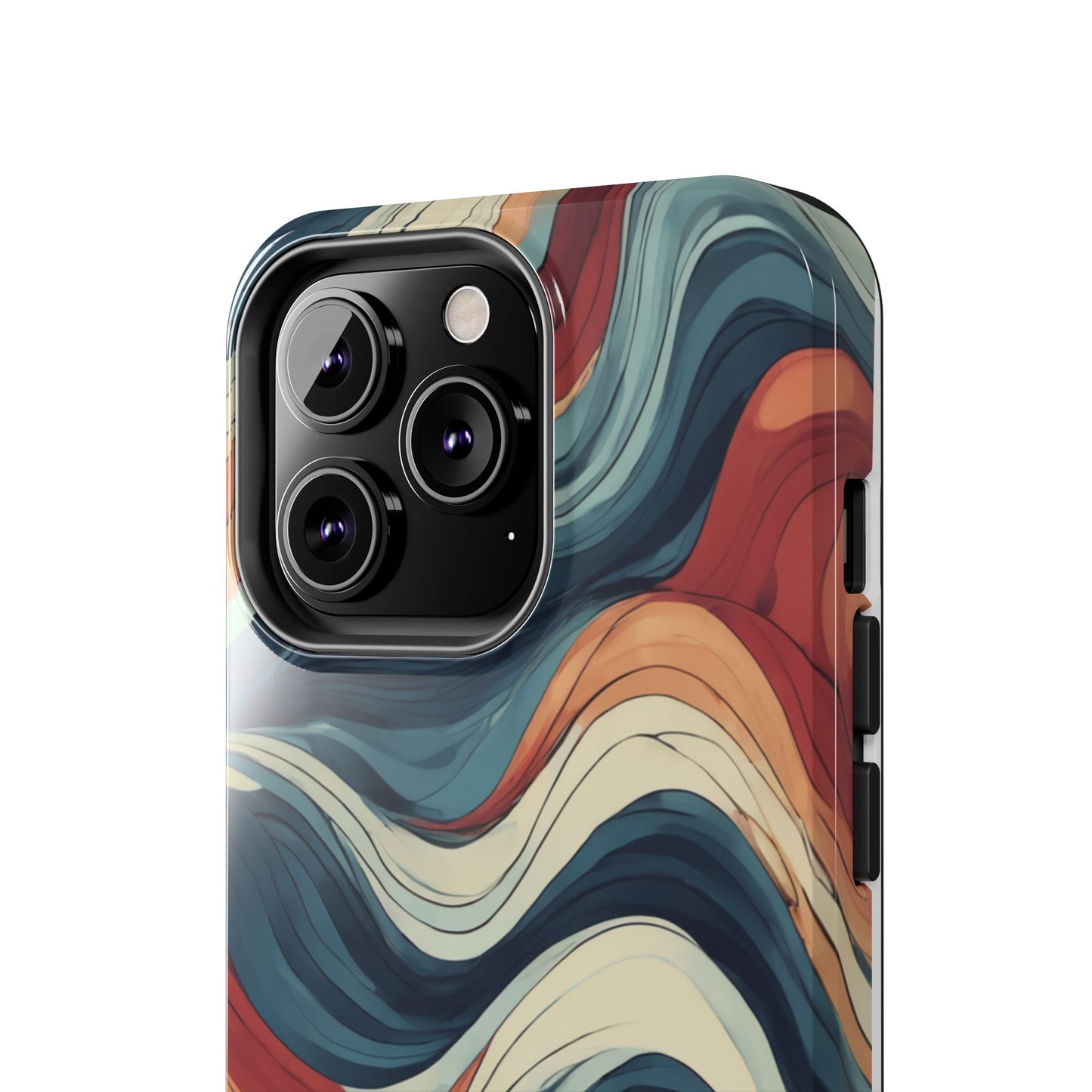 Abstract Wave Tough Phone Case | Stylish Protection for Daily Use - for iPhone