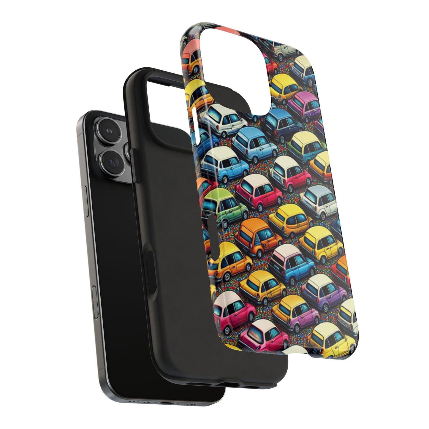 Car Phone Case - City Traffic Pattern Design - for iPhone