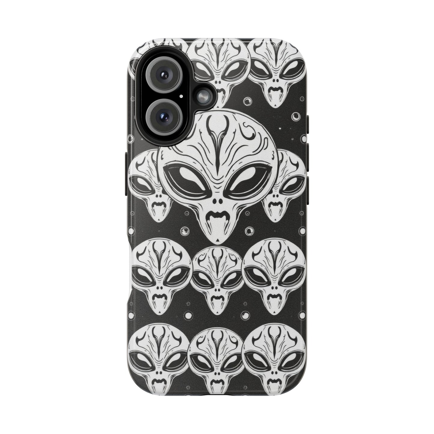 Alien Pattern Tough Phone Case - Durable Protection with Out-of-This-World Design