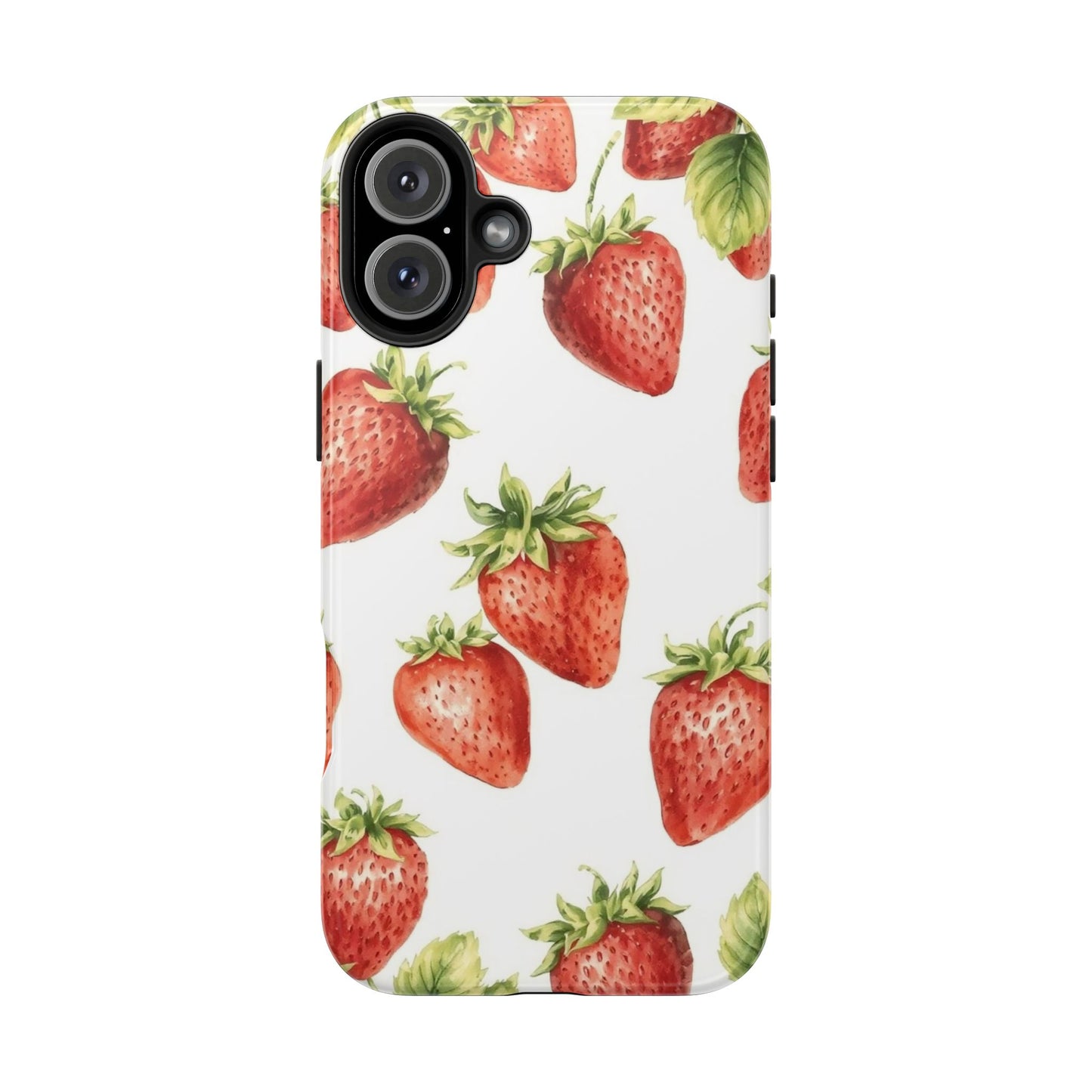 Strawberry Tough Phone Case - Durable Protection with a Fresh Design - for iPhone