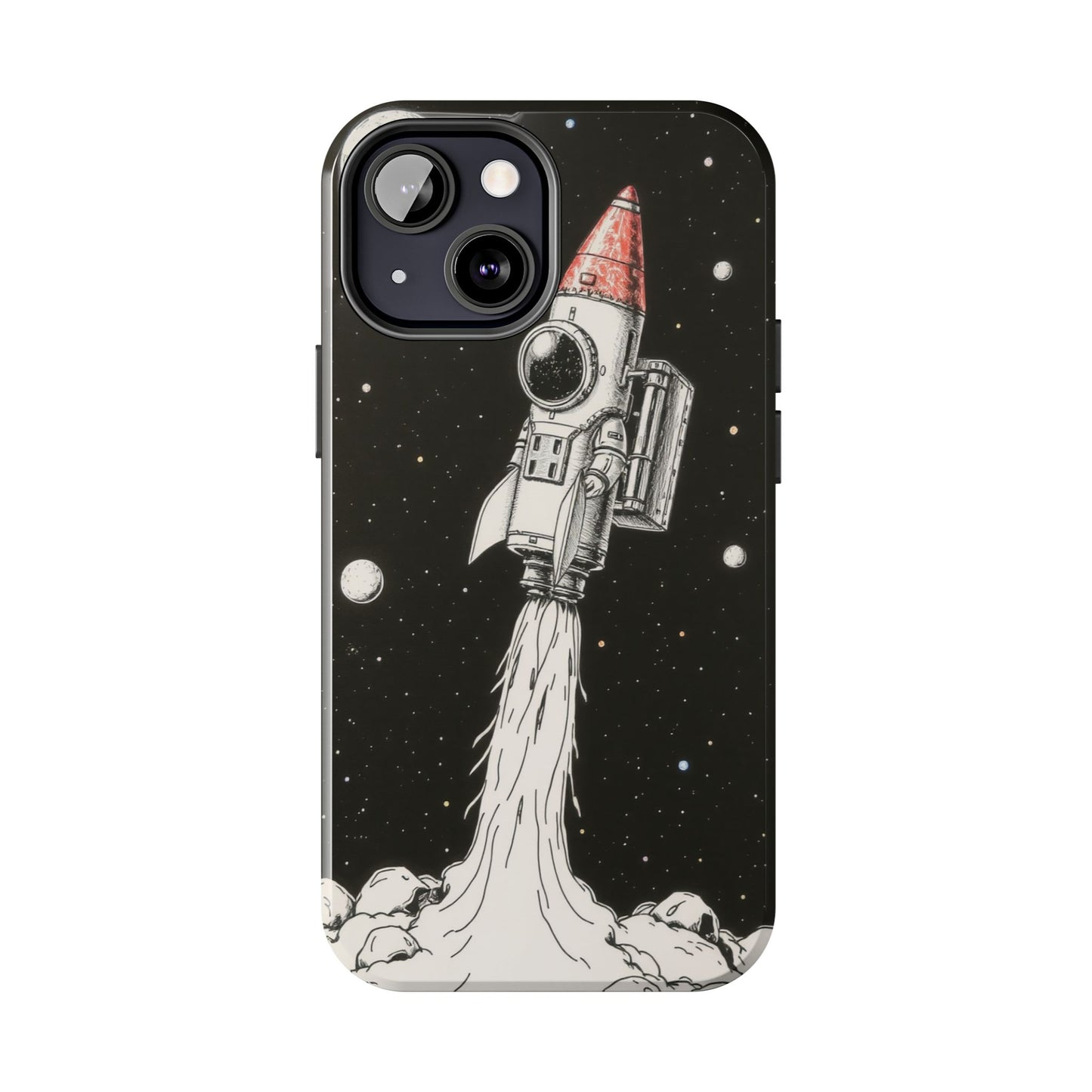 Cool Tough Phone Case for iPhone - Astro-Rocket Bond
