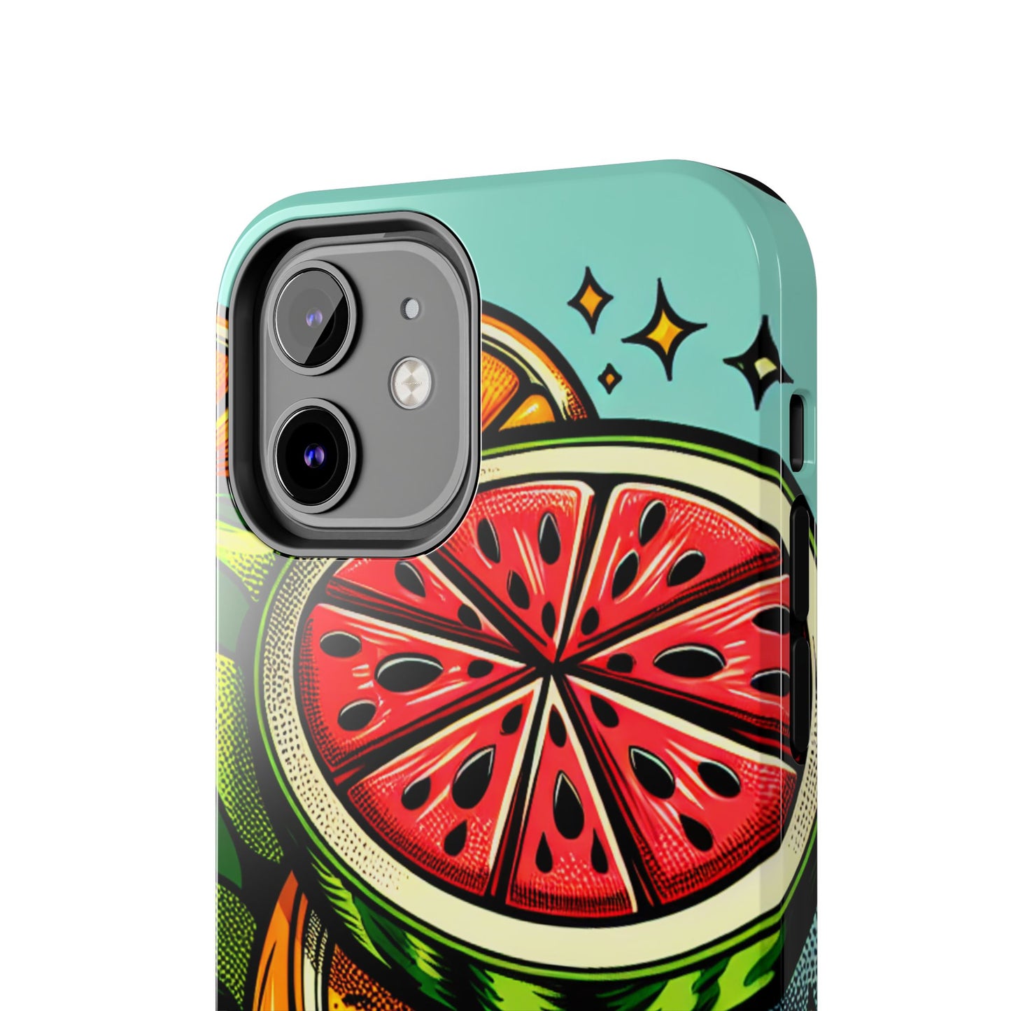 Vibrant Citrus Tough Phone Case - Fruit Slice Design - for iPhone
