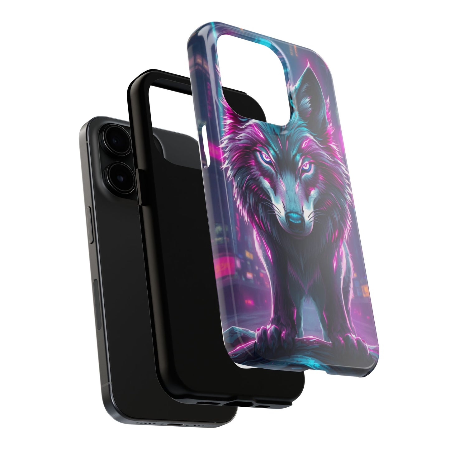Fierce Wolf Phone Case - Tough & Vibrant Design for Animal Lovers