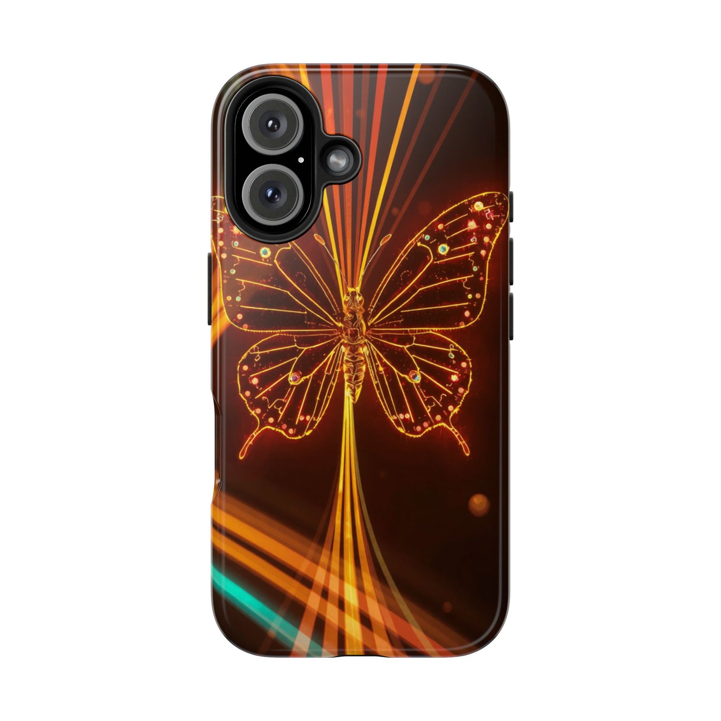 Elegant Butterfly Tough Phone Case - Stylish Protection for Nature Lovers