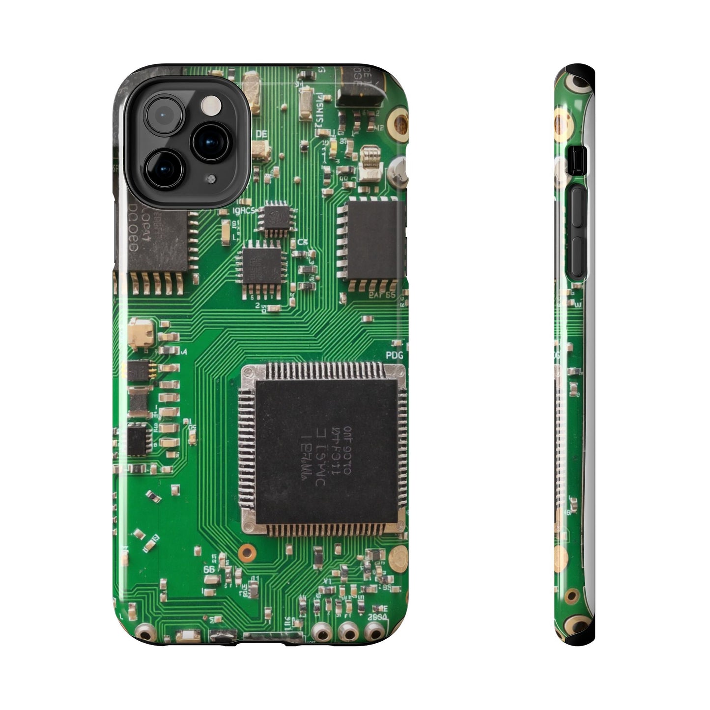 Circuit Board Tough Phone Case - Durable Tech Design