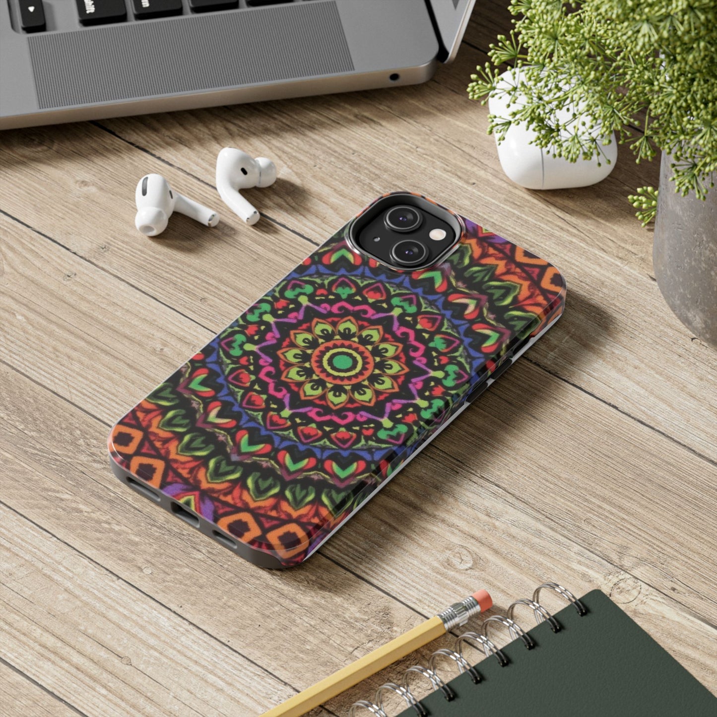 Colorful Mandala Tough Phone Case - Vibrant Designs for Trendy Protection - for iPhone