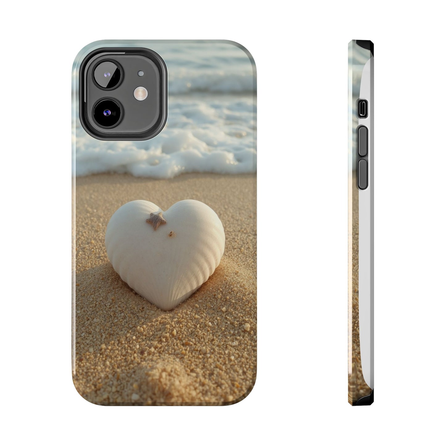 Heart Seashell Tough Phone Case for iPhone