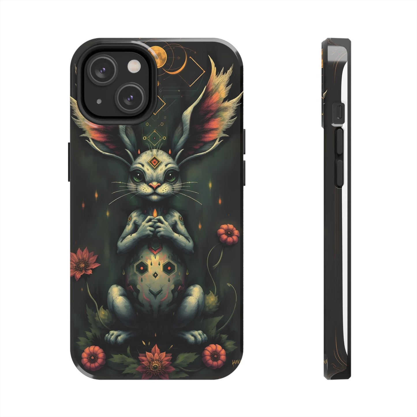Artistic Rabbit Phone Cases - Unique and Durable Design of Mystical Bunny - for iPhone