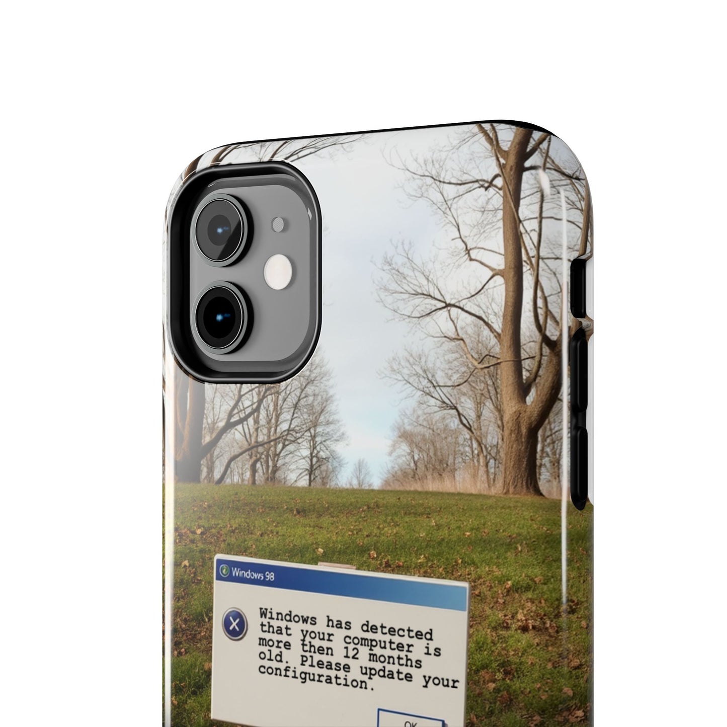 Durable Phone Case with Windows 98 Error Message Design - Perfect Gift for Tech Lovers