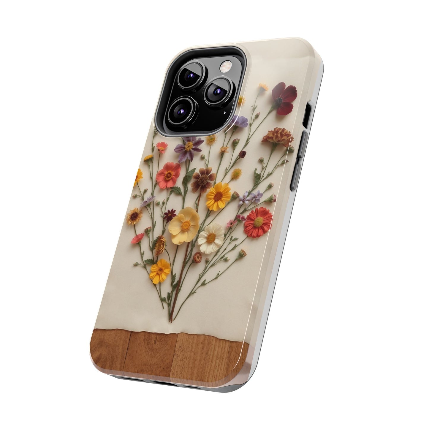 Floral Tough Phone Case - Durable Protection with Nature-Inspired Design