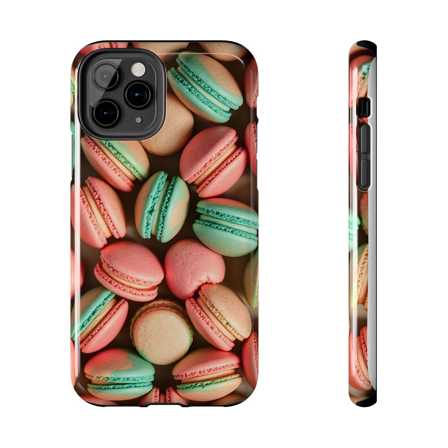 Colorful Tasty Macarons Tough Phone Case - Durable Protection with Sweet Aesthetic - for iPhone