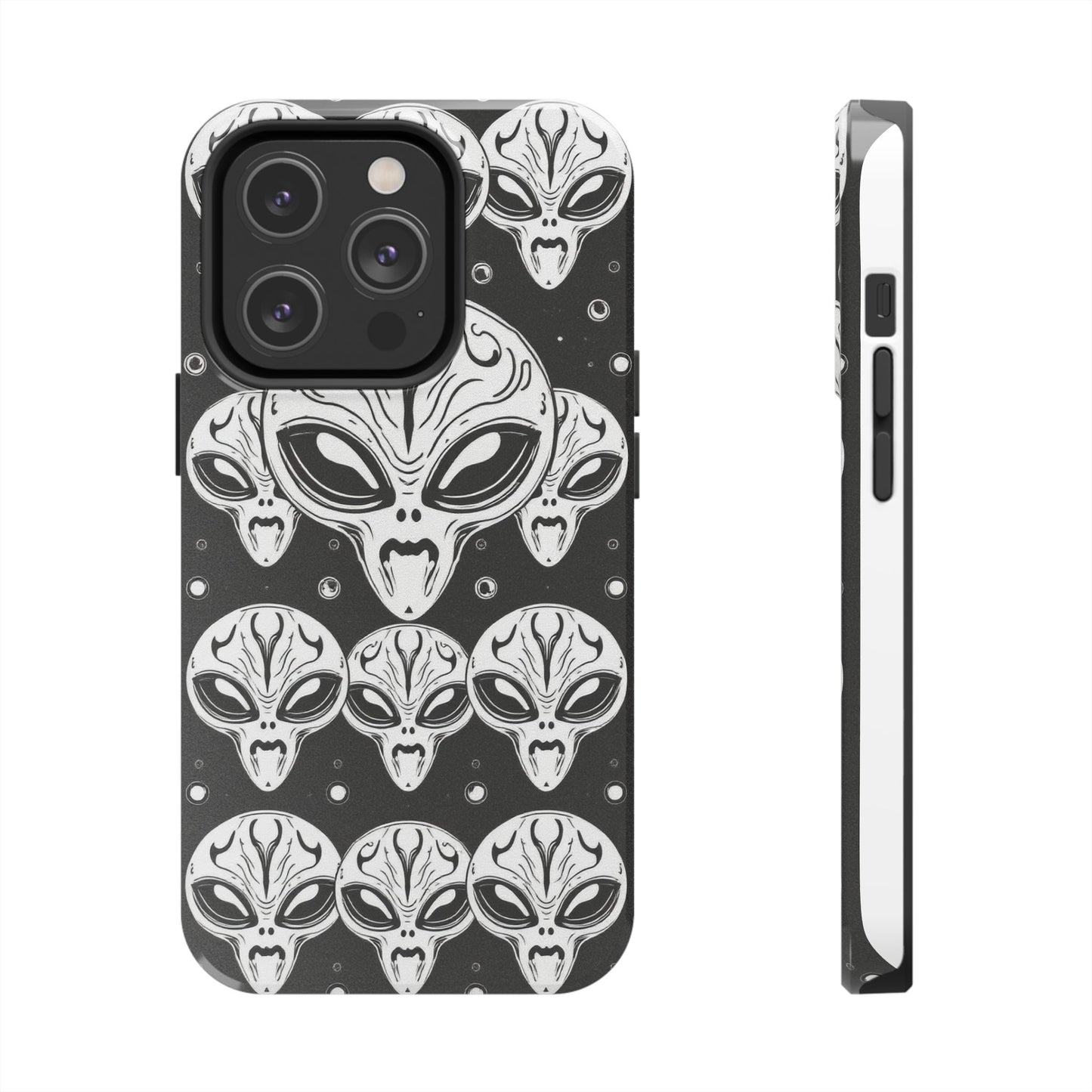 Alien Pattern Tough Phone Case - Durable Protection with Out-of-This-World Design