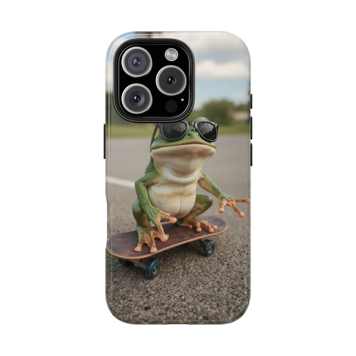 Cool Frog Skateboard Phone Case - Tough and Stylish Protection