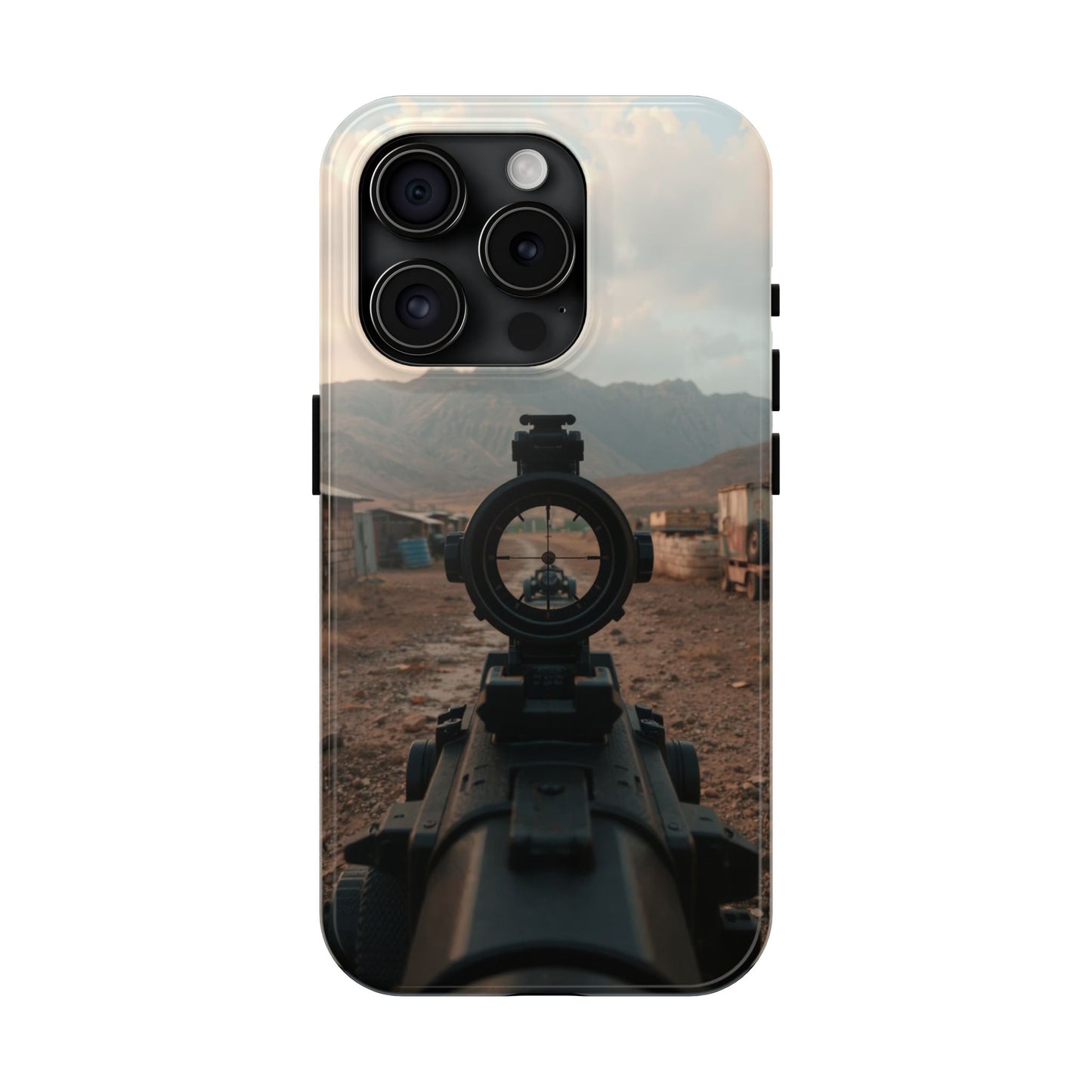 Tough Phone Case - Military Inspired Design with Sniper Scope