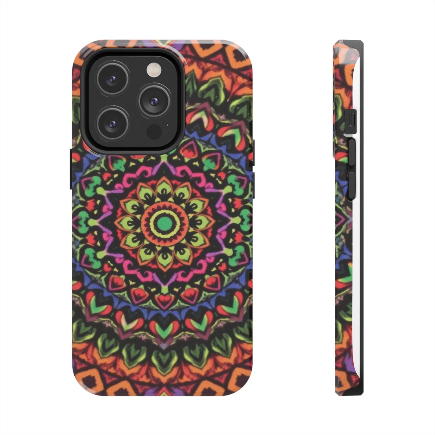 Colorful Mandala Tough Phone Case - Vibrant Designs for Trendy Protection - for iPhone