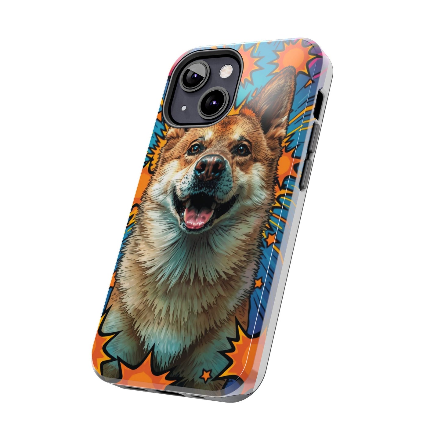 Vibrant Corgi Tough Phone Case - Fun Design for Pet Lovers