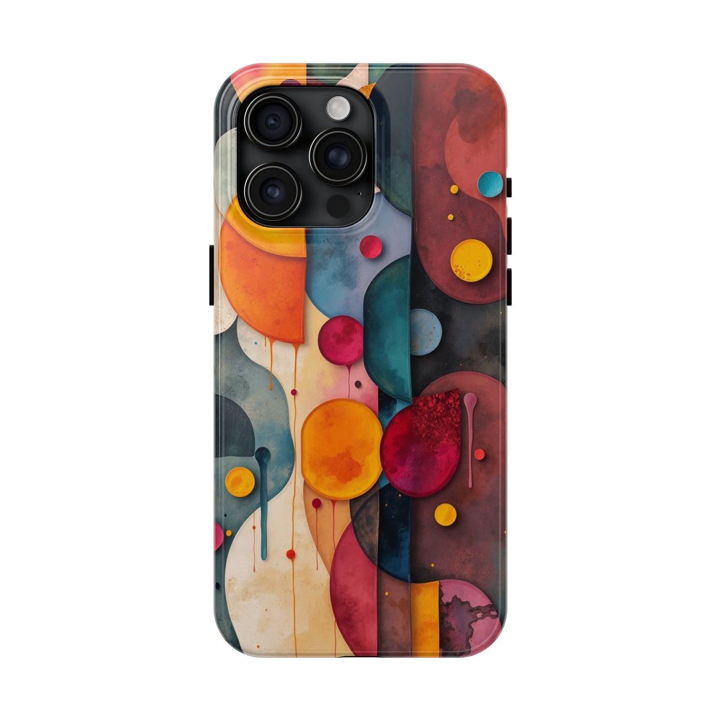 Artistic Tough Phone Cases - Colorful Abstract Design for Trendy Protection - for iPhone