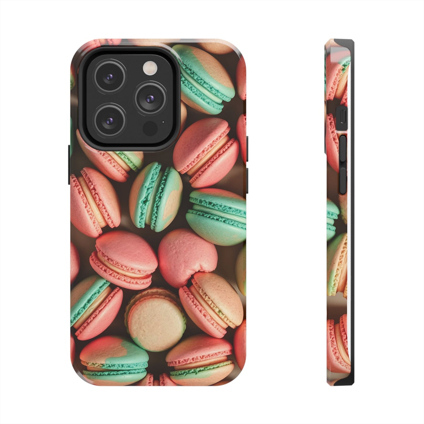 Colorful Tasty Macarons Tough Phone Case - Durable Protection with Sweet Aesthetic - for iPhone