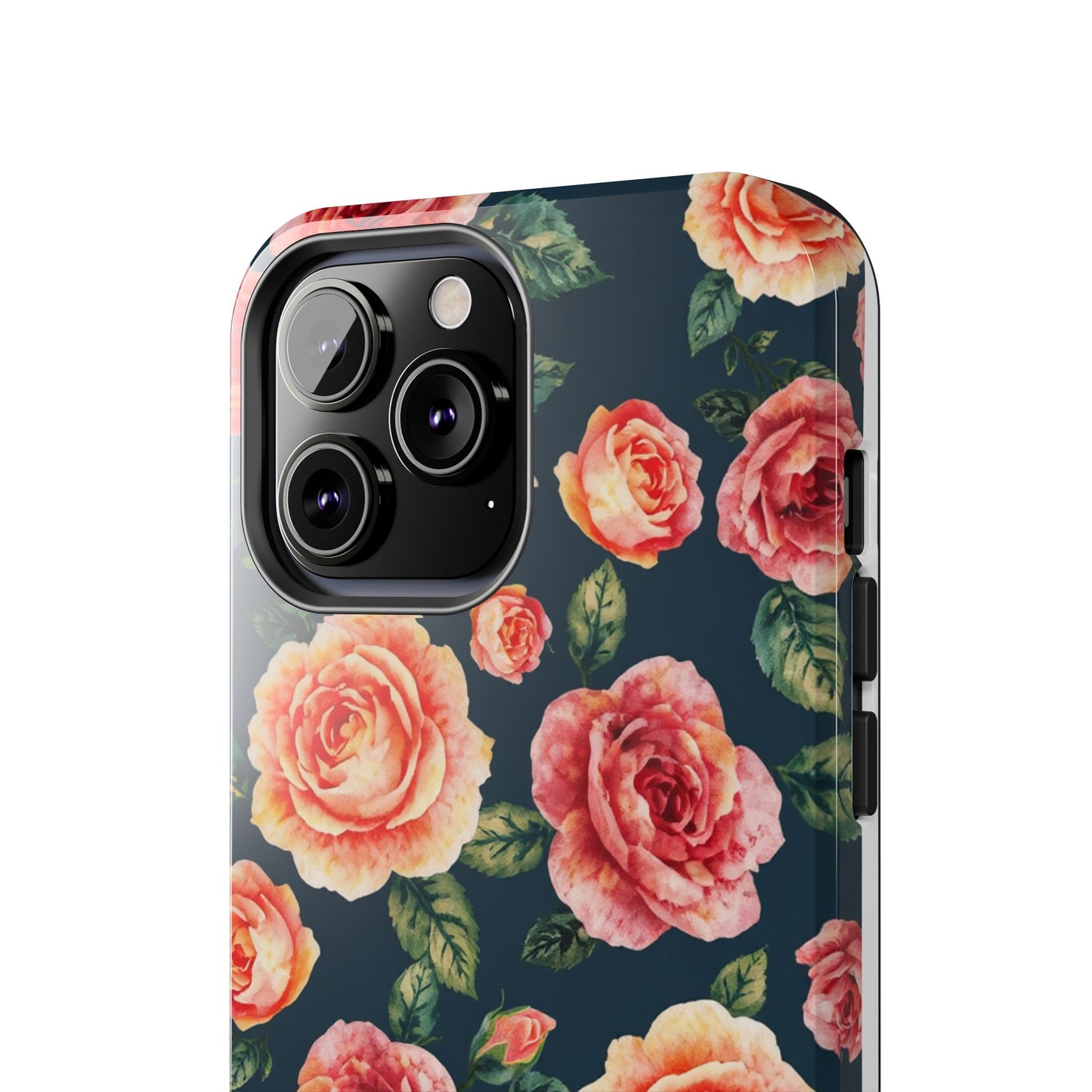 Floral Tough Phone Cases - Durable & Stylish New Age Rose Design - for iPhone
