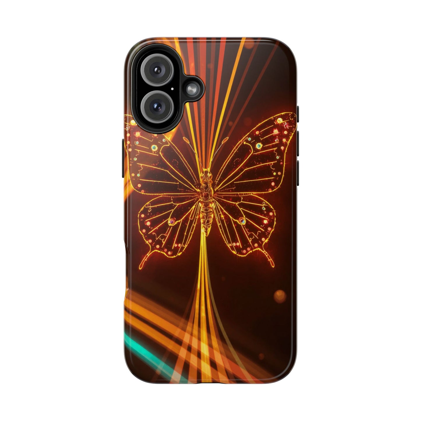 Elegant Butterfly Tough Phone Case - Stylish Protection for Nature Lovers