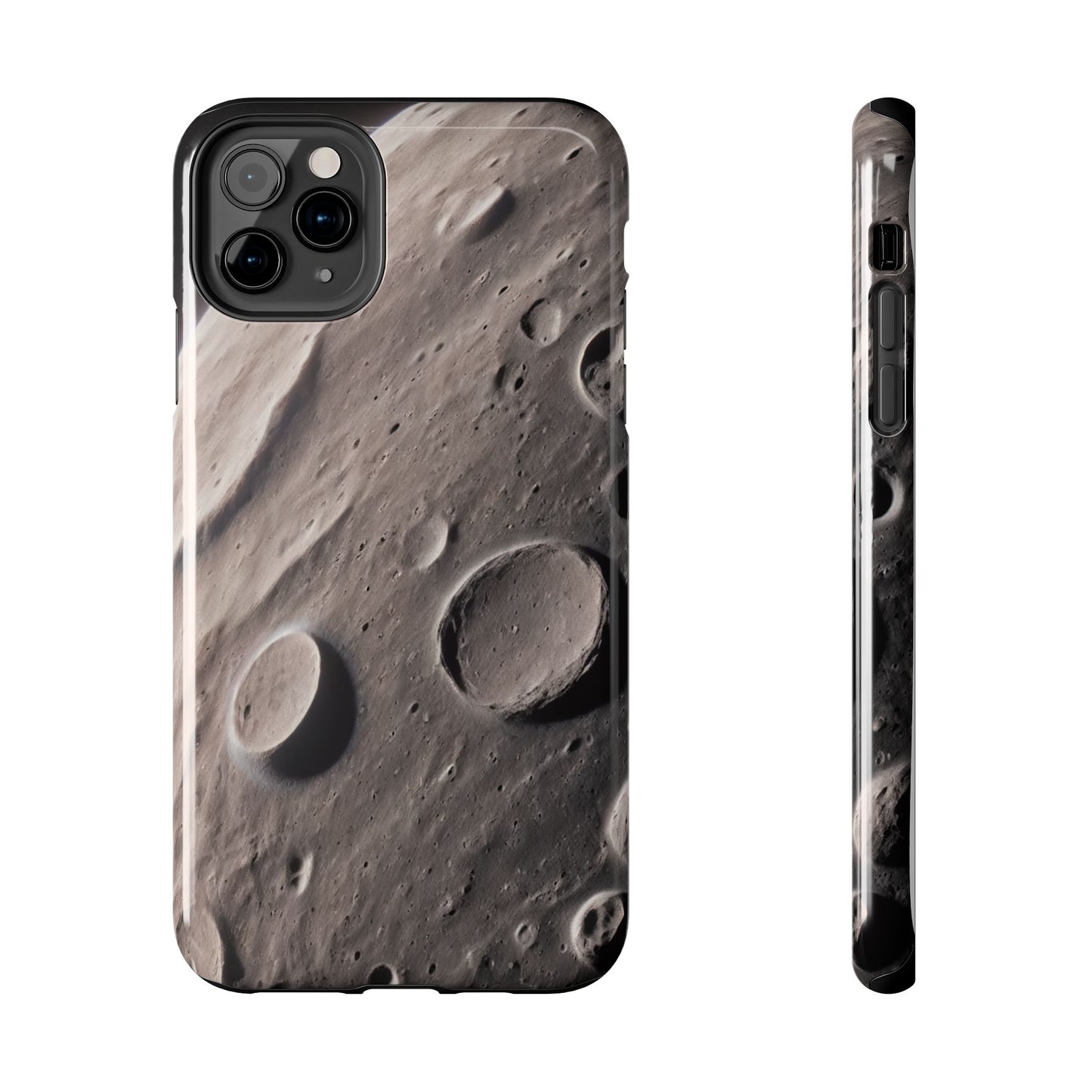 Celestial Moon Surface Tough Phone Case | Durable Space-Themed Design - for iPhone