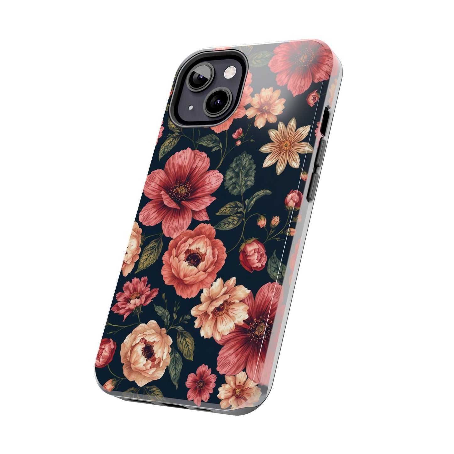 Spring Power! Floral Tough Phone Case - Durable Protection with Elegant Flower Design - for iPhone