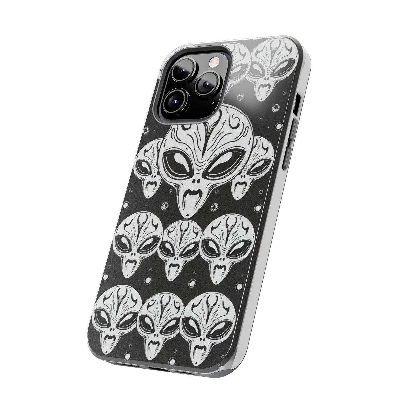 Alien Pattern Tough Phone Case - Durable Protection with Out-of-This-World Design