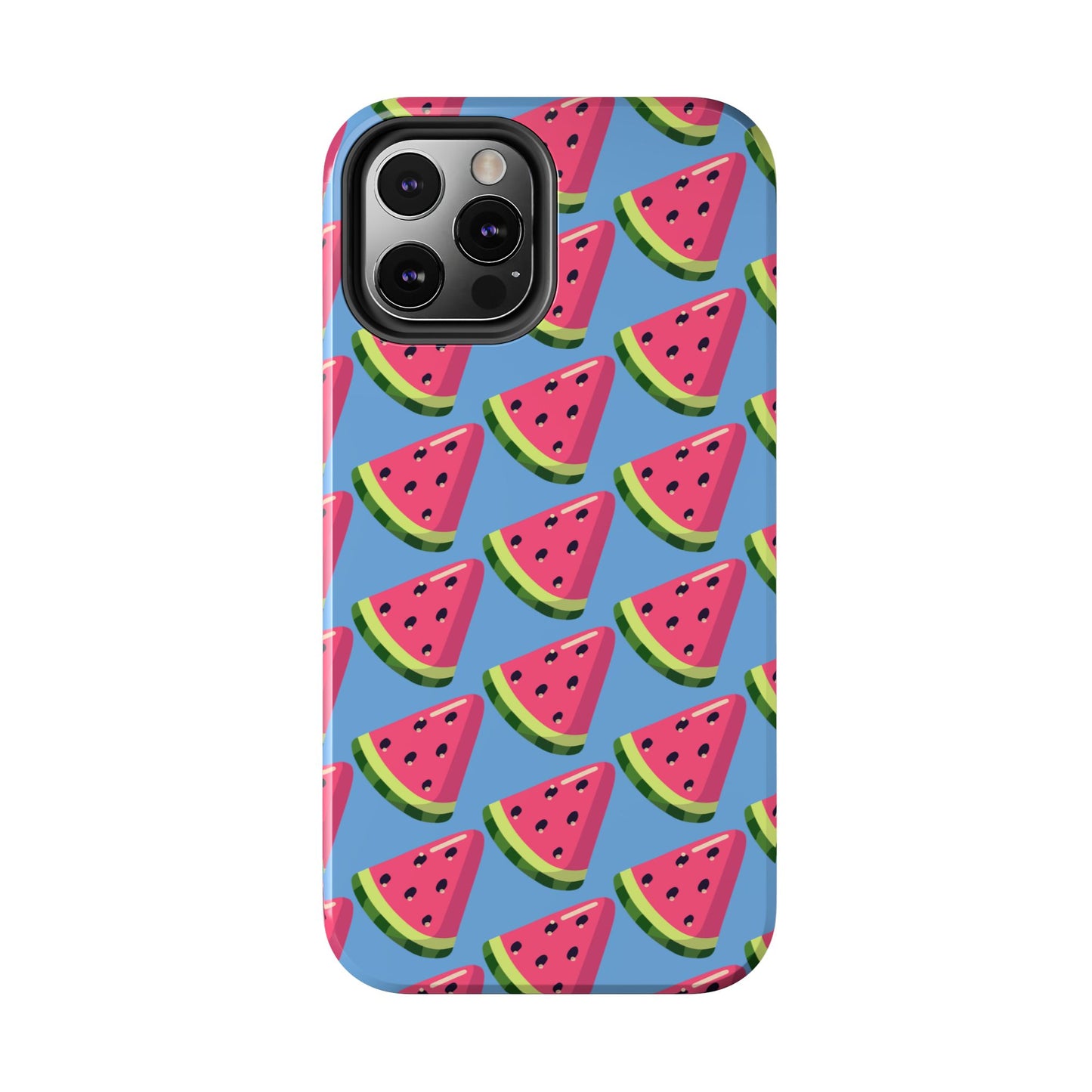 Watermelon Fun Tough Phone Case - Summer Vibes, Blue - for iPhone