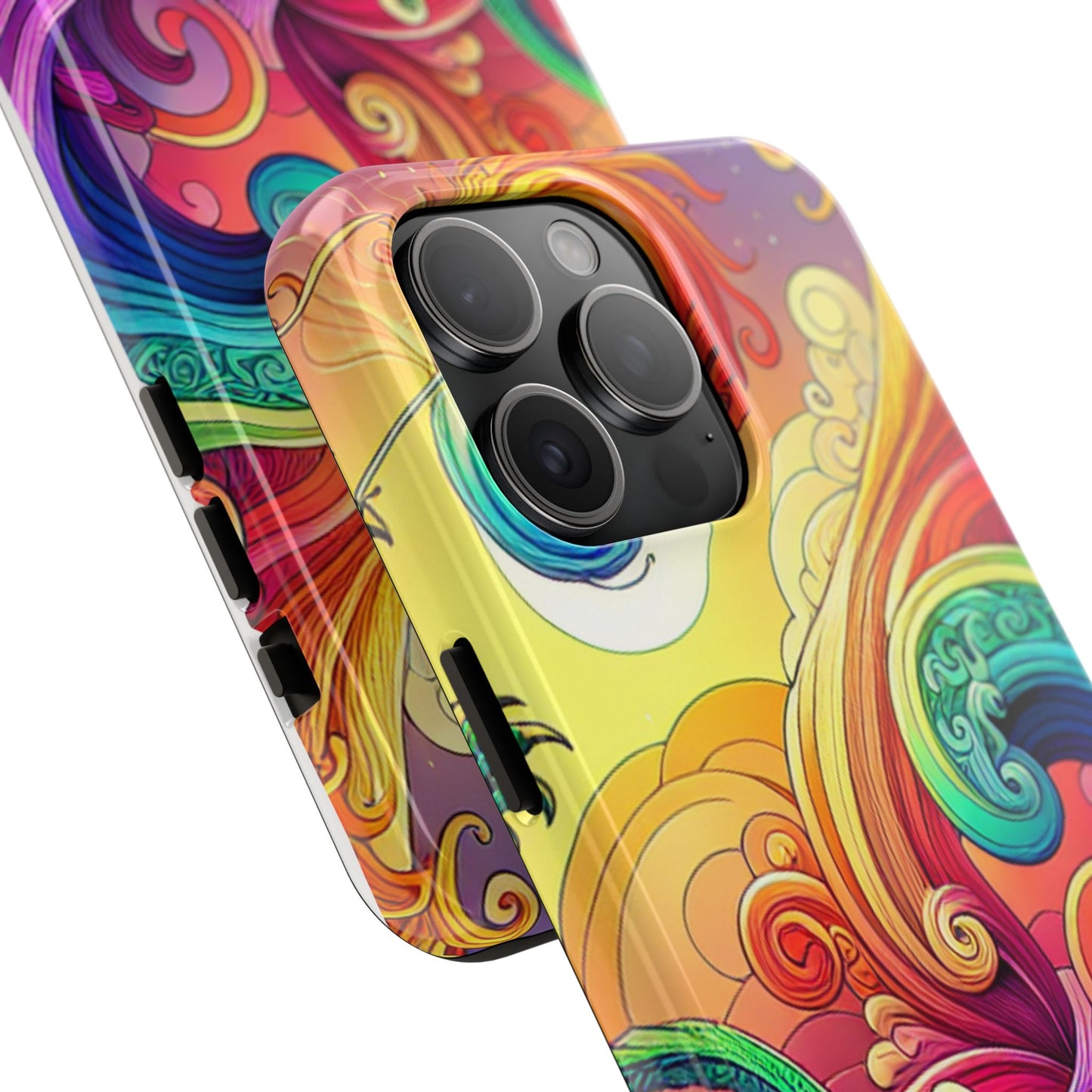 Fantasy Ocean Waves Tough Phone Case - Colorful Protective Cover - for iPhone