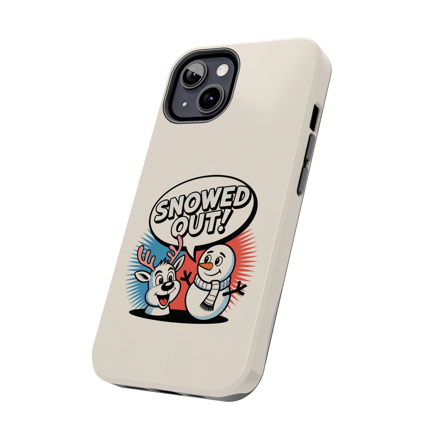 Snowman & Reindeer Tough Phone Case - Snowed Out Holiday Design