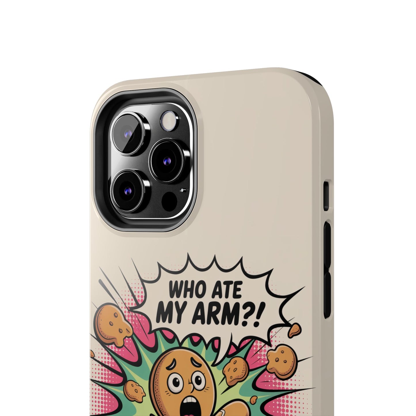 Funny Gingerbread Man Phone Case - Who Ate My Arm? Tough Protection