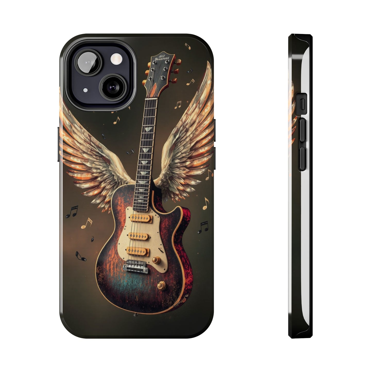 Inspirational Guitar Wing Phone Case - Tough Protection for Music Lovers
