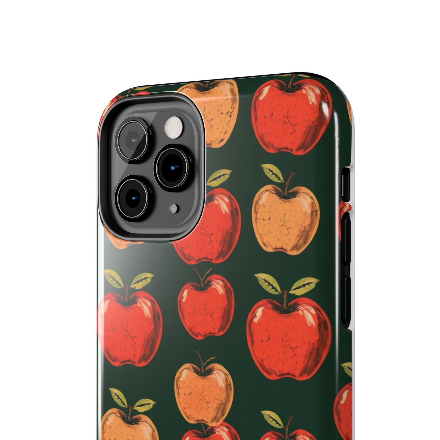 Apple Retro Pattern Tough Phone Case - Durable, Stylish, and Protective for Everyday Use - for iPhone
